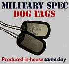 Military Dog Tag Set - Embossed