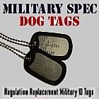 Military Dog Tag Set - Embossed